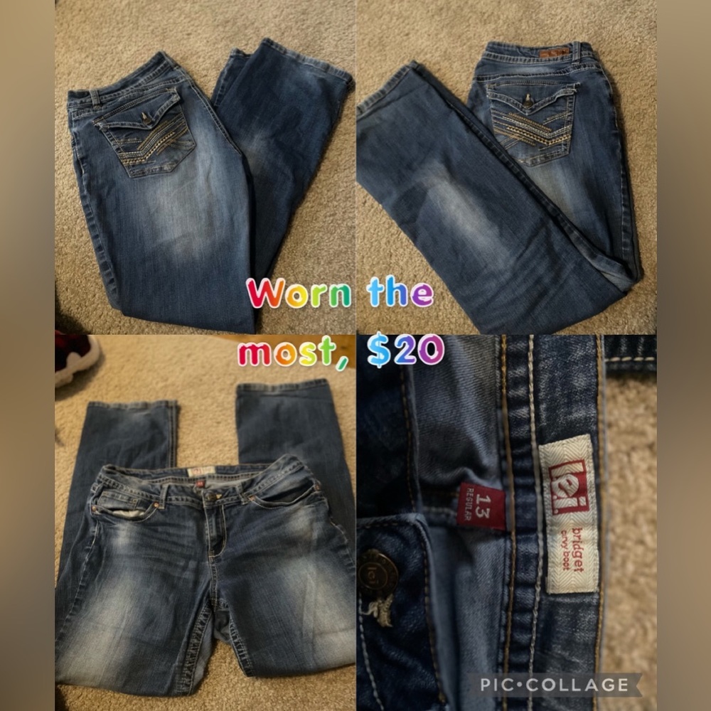 Boot cut jeans